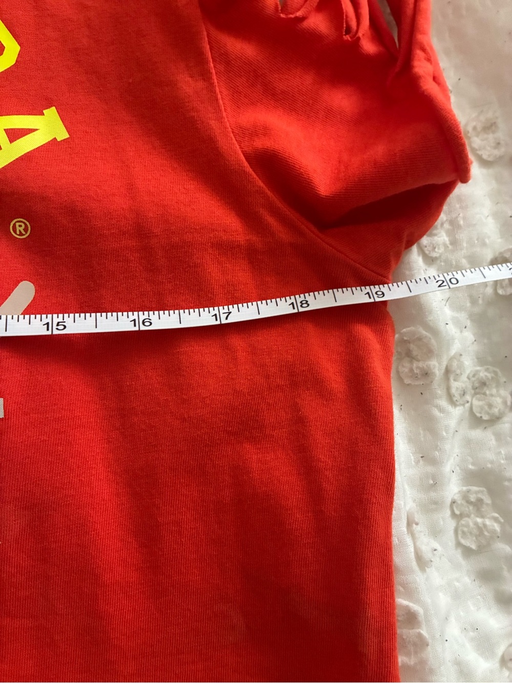 Zumba Orange Cold-Shoulder Logo Tee with Multicolor Print - Picture 10 of 12